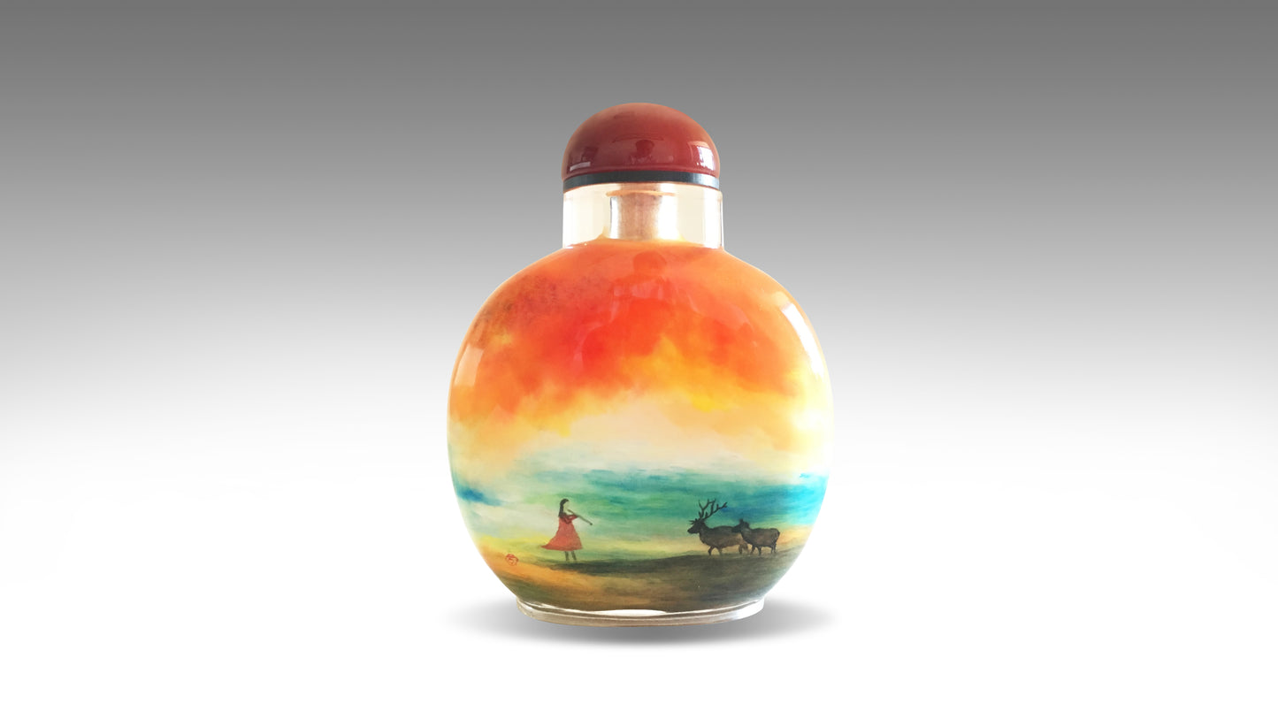 One-of-a-Kind | Mo-Q | Inner Painting Snuff Bottle